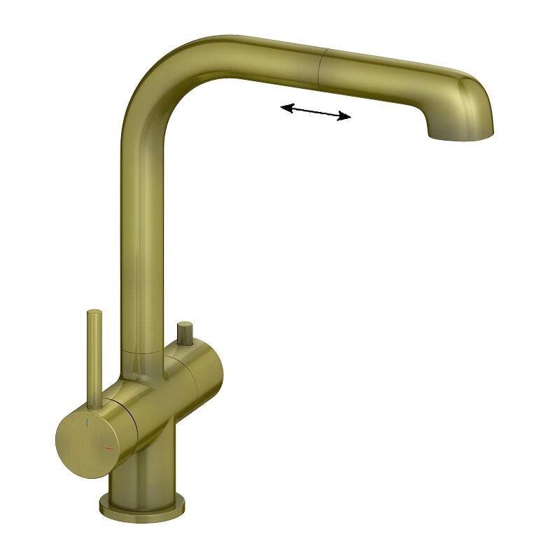 Изображение товара Смеситель для кухни Timo Saona с выдвижным изливом античная бронза 2346/02FL