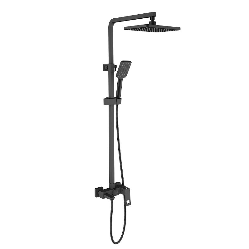 Изображение товара Душевая система Timo Briana SX-7130/03 черный матовый с тропическим душем и регулировкой высоты Изображение товара Душевая система Timo Briana SX-7130/03 черный матовый с тропическим душем и регулировкой высоты