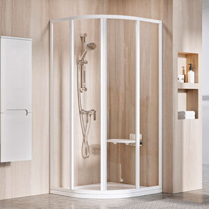 Изображение товара Душевой уголок Ravak Supernova SKKP4-80 профиль белый витраж прозрачный 80x80 см