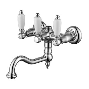 Изображение товара Смеситель для ванны Caprigo Adria-Classik, хром, Italy, 18.3 см, двухвентильный