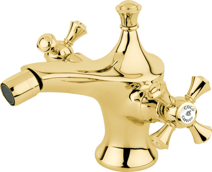 Изображение товара Caprigo Monarch 41-030-oro: смеситель для биде, золото, горизонтальный монтаж