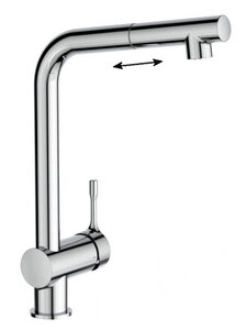 Изображение товара Глянцевый хромированный кухонный смеситель Ideal Standard Ceralook BC176AA