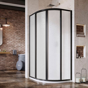 Изображение товара Душевой уголок Ravak Supernova SKKP4-80 80х80 см черный профиль витраж перл