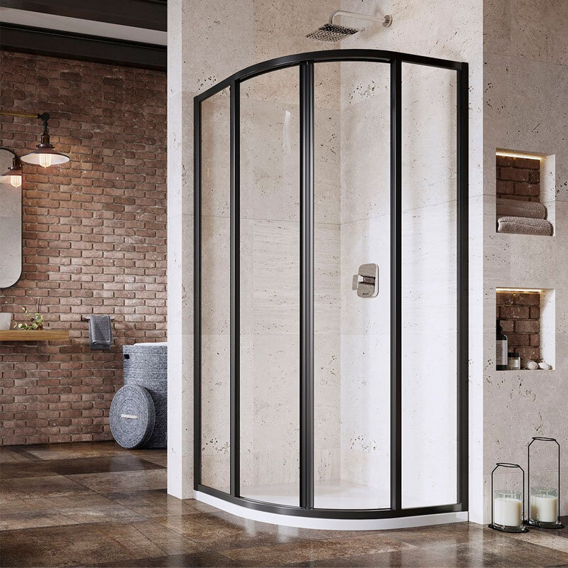 Изображение товара Душевой уголок Ravak Supernova SKKP4-80 Черный профиль 80x80