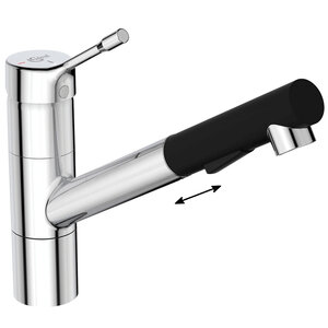 Изображение товара Смеситель Ideal Standard Ceralook BC297GN для кухонной мойки хром матовый черный