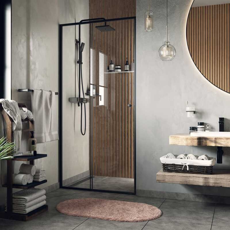 Изображение товара Душевая дверь WasserKRAFT Dill 140x200 см раздвижная прозрачное стекло