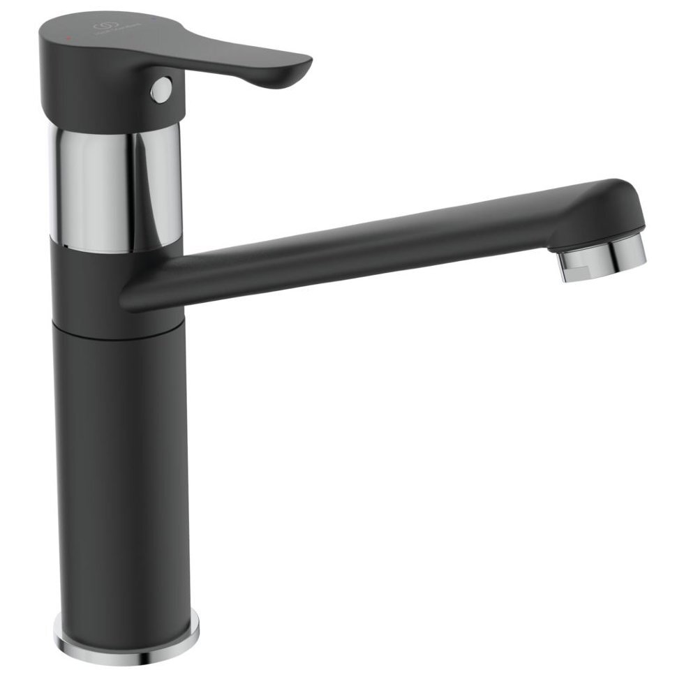 Изображение товара Смеситель для кухонной мойки Ideal Standard Ceraplan III BC813U4 Alpha черный матовый хром