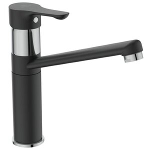 Изображение товара Смеситель Ideal Standard Ceraplan III BC813U4 Alpha для кухонной мойки, черный матовый/хром