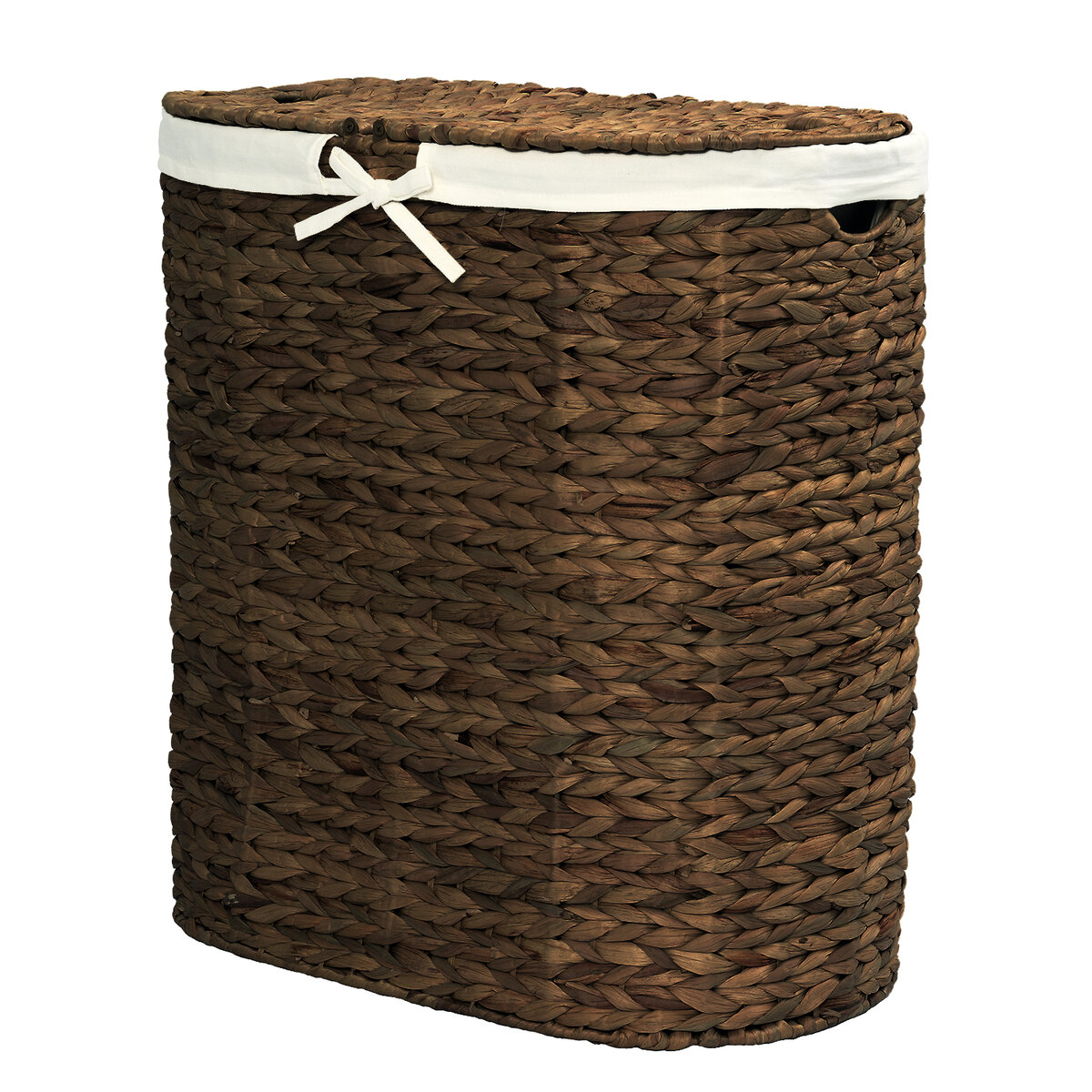 Изображение товара Плетеная корзина WasserKraft Dill WB-611-L с крышкой для ванной комнаты