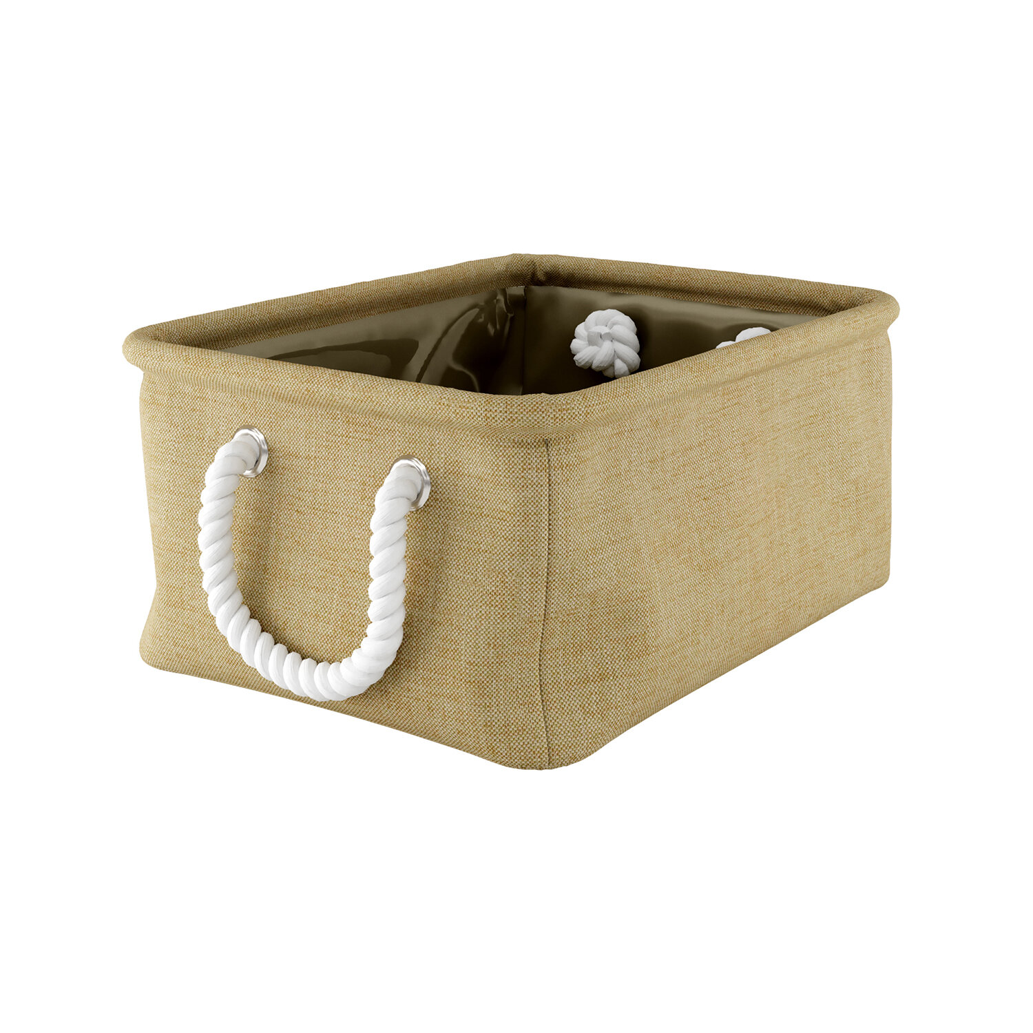 Изображение товара Большая корзина для ванной комнаты WasserKraft Aisch WB-550-L светло-коричневая