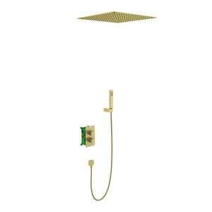 Изображение товара Душевая система Timo Petruma SX-5029/17SM с термостатом, цвет золото матовое
