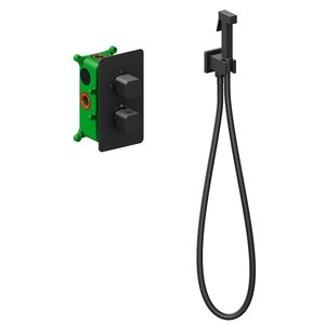 Изображение товара Гигиенический душ Timo Petruma, 5089/03SM, с термостатическим смесителем, чёрный матовый