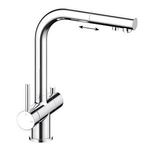 Изображение товара Смеситель Timo Saona 2356/00FL для кухонной мойки с выдвижным изливом, под фильтр, хром