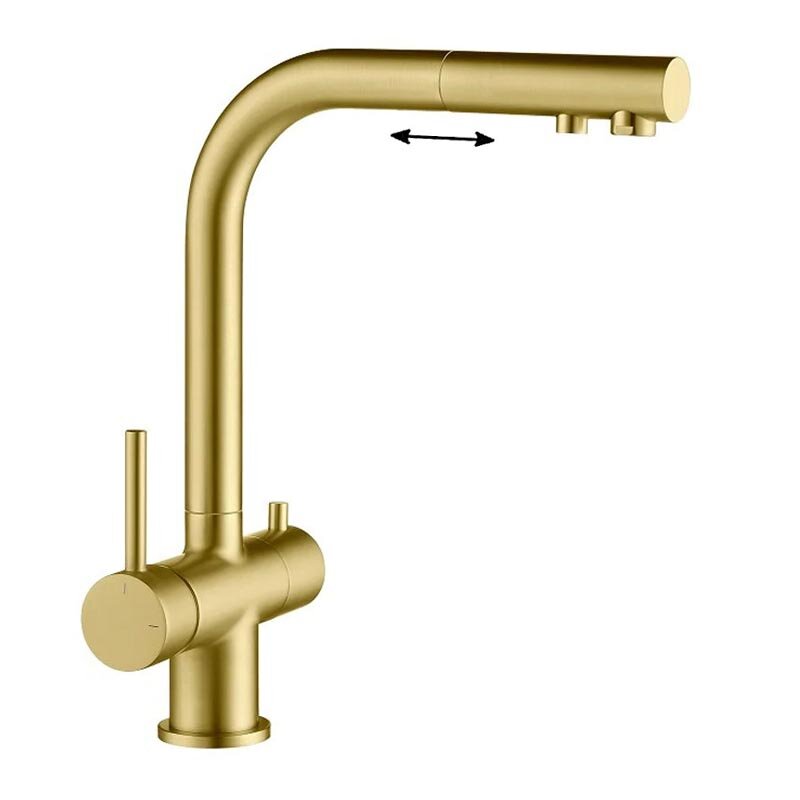 Изображение товара Смеситель Timo Saona 2356/17FL с выдвижным изливом и подключением фильтра