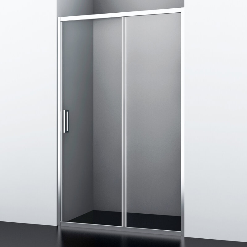 Изображение товара Универсальная раздвижная душевая дверь WasserKRAFT Main 130x200 см Германское качество