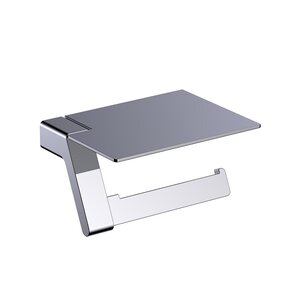 Изображение товара Держатель туалетной бумаги Timo Selene с полкой для телефона хром 10043/00