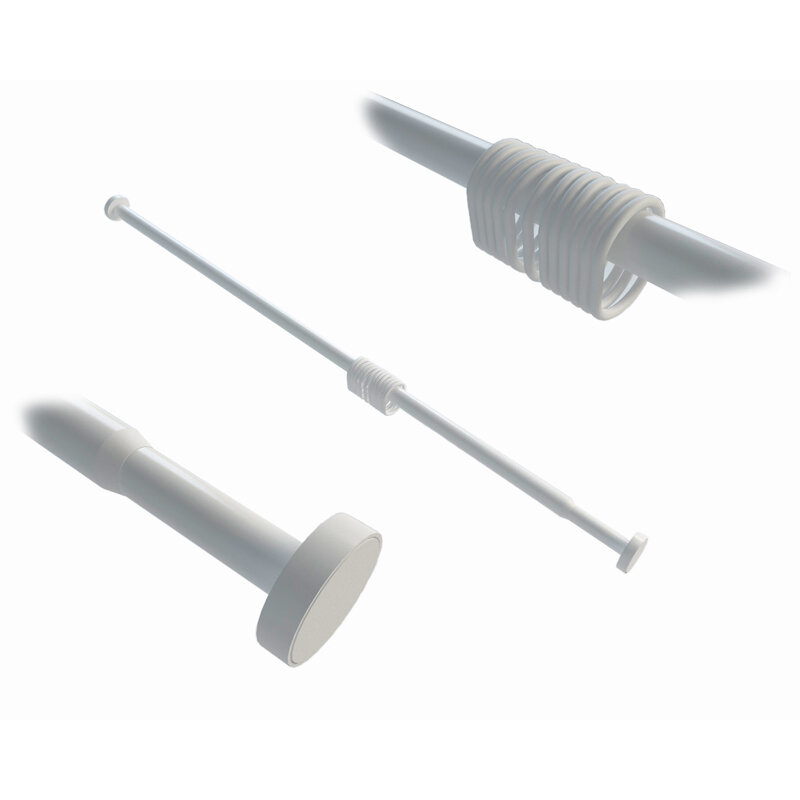 Изображение товара Карниз для ванны WasserKraft Kammel SC-831120 телескопический, алюминий, белый, 110-200 см