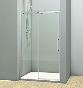 Изображение товара Душевая дверь Veconi Vianno VN71, 160 x 195 см, профиль хром, стекла прозрачные, VN71-160-01-19C4