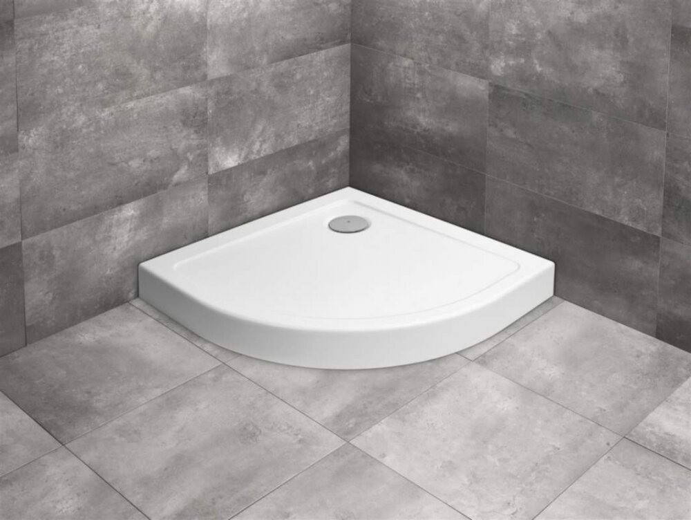 Изображение товара Поддон для душа Radaway Doros SDRA8080-05 80x80 см четверть круга, акрил, белый