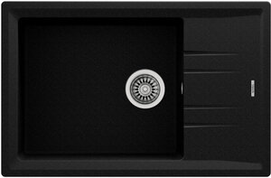 Изображение товара Кухонная мойка Teka Stone 60 S-TG 1B 1D черный металлик искусственный камень