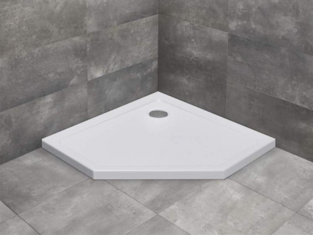 Изображение товара Пятиугольный акриловый поддон для душа Radaway Doros 80x80 см низкий
