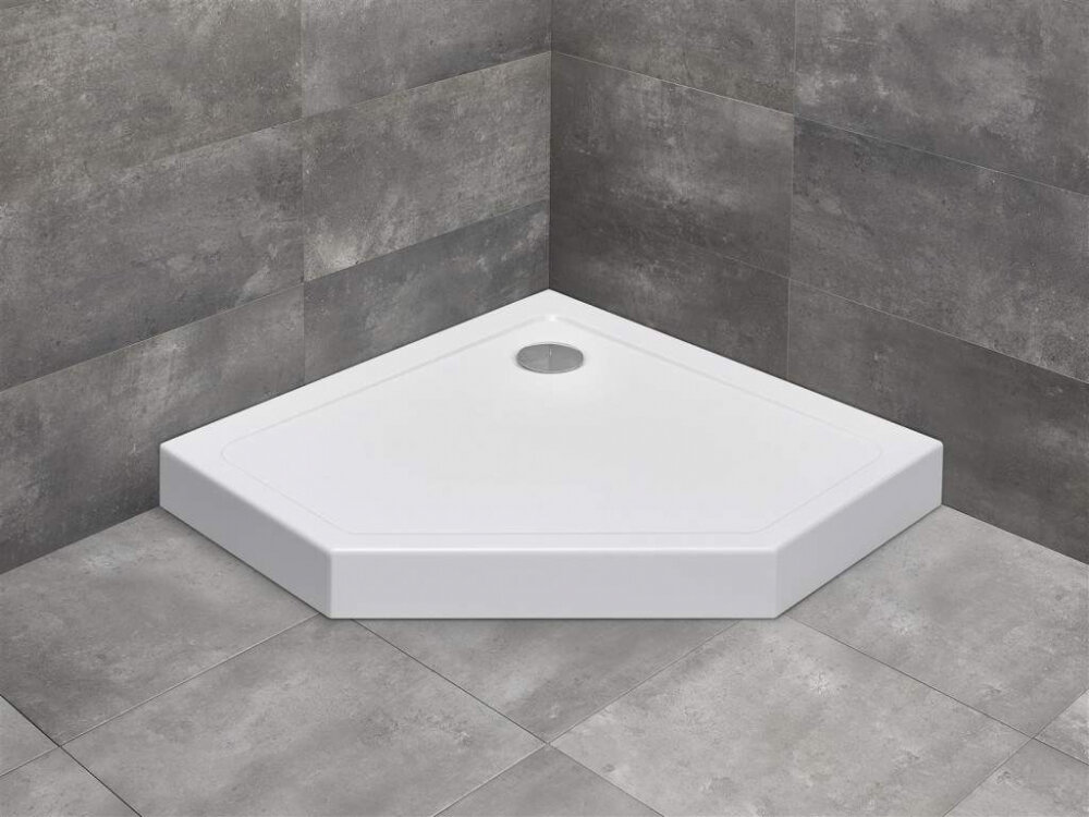 Изображение товара Поддон для душа Radaway Doros PT SDRPT8080-05 пятиугольный 80x80 см белый Изображение товара Поддон для душа Radaway Doros PT SDRPT8080-05 пятиугольный 80x80 см белый