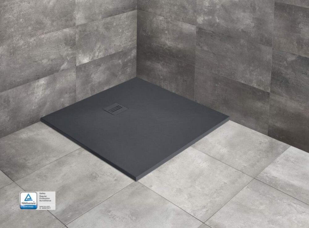 Изображение товара Поддон для душа Radaway Kyntos C HKC9090-64, 90 x 90 см, квадратный, цвет антрацит Изображение товара Поддон для душа Radaway Kyntos C HKC9090-64, 90 x 90 см, квадратный, цвет антрацит