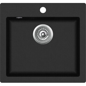 Изображение товара Кухонная мойка Teka Clivo 50 S-TQ Black Metallic — 490х455 мм, интеграция сверху