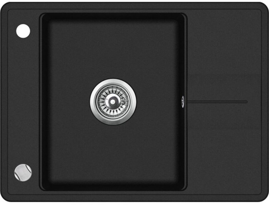 Изображение товара Мойка кухонная Teka Estela 50 S-TQ Black Metallic 670х500 мм, встраиваемая сверху