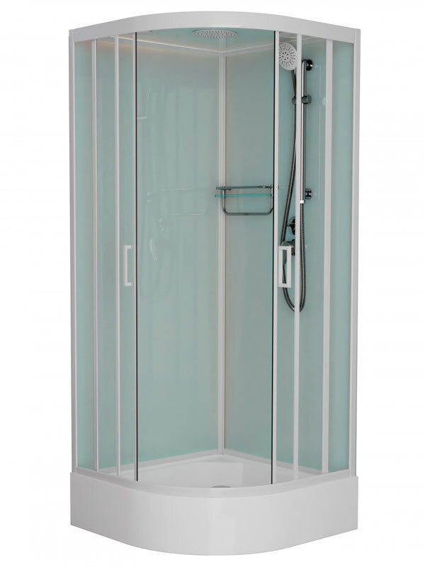 Изображение товара Душевая кабина Frank F400/1 White 100x100 см с крышей