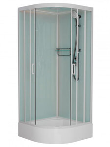 Изображение товара Душевая кабина Frank F400/1 White 100x100 см с крышей