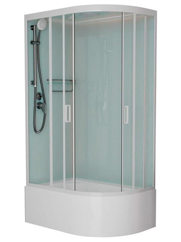 Изображение товара Душевая кабина Frank F412/2 L/R White 120x80 см высокий поддон Германия