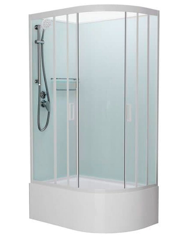 Изображение товара Душевая кабина Frank F412/2 L/R White без крыши 120x80 см с высоким поддоном