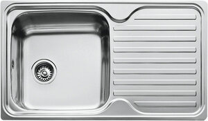 Изображение товара Мойка кухонная Teka Classic 1B 1D полированная 86х50 см нержавеющая сталь