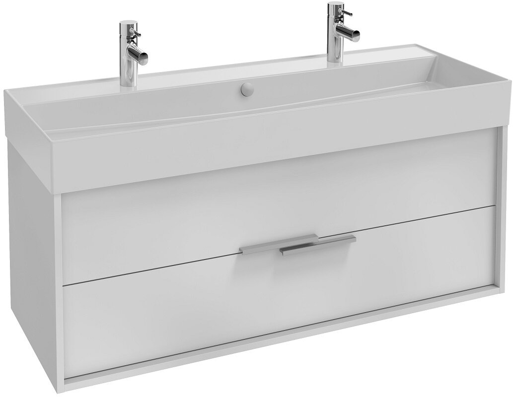 Изображение товара Тумба под раковину Jacob Delafon Vivienne 120 см белая глянец подвесная