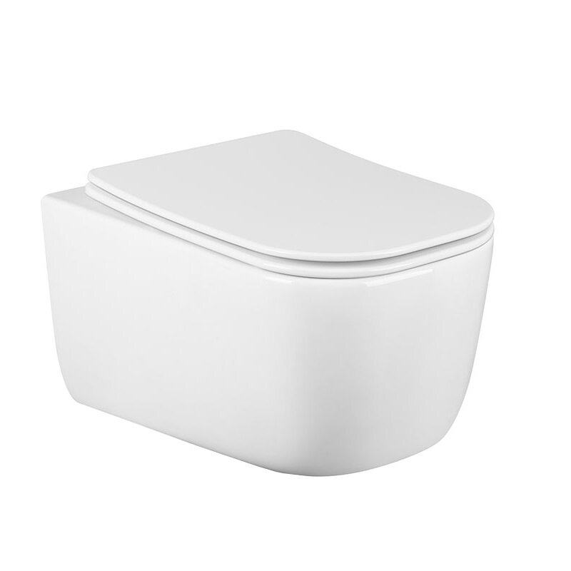 Изображение товара Подвесной унитаз Vincea Core безободковый с крышкой микролифт белого цвета VT1-28