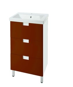 Изображение товара Тумба под раковину Bellezza Пегас 50 напольная бордовая для ванной