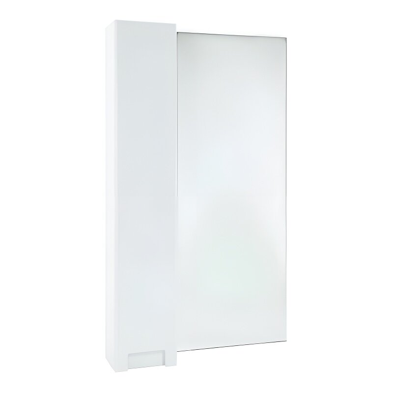 Изображение товара Зеркальный шкаф Bellezza Пегас 50 см белый подвесной с полками и распашным фасадом