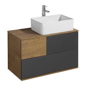 Изображение товара Тумба под раковину Aquaton Терра 85 см, дуб кантри/антрацит, 1A247201TEKA0 Изображение товара Тумба под раковину Aquaton Терра 85 см, дуб кантри/антрацит, 1A247201TEKA0