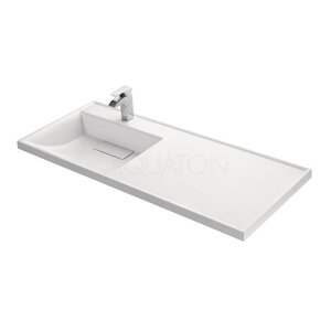 Изображение товара Раковина Акватон Лондри 1A72843KLH01L 120 см, искусственный камень, белая, левая