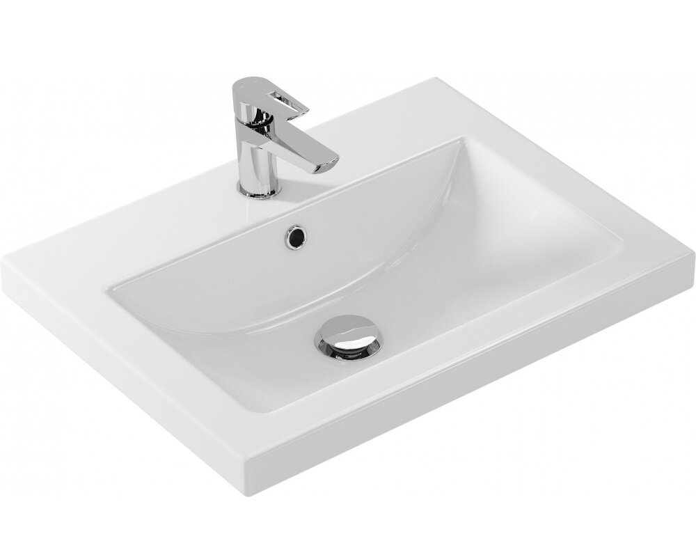 Изображение товара Раковина Style Line Como 60 60x45x16.5 см керамическая белая для ванной комнаты Изображение товара Раковина Style Line Como 60 60x45x16.5 см керамическая белая для ванной комнаты