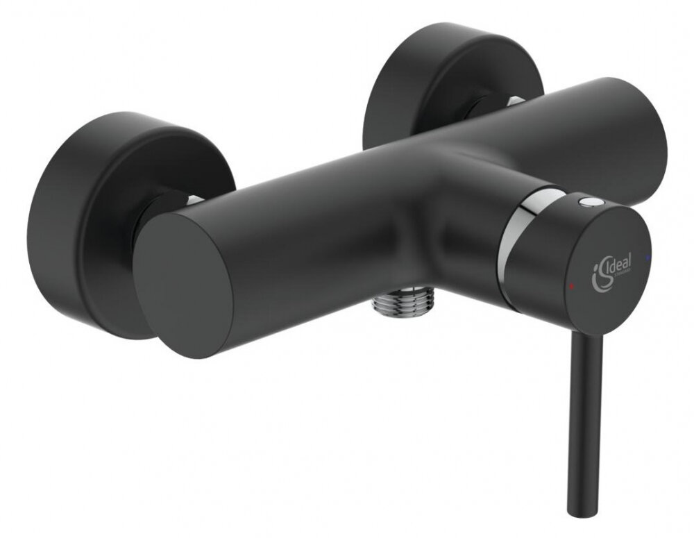 Изображение товара Смеситель Ideal Standard Ceraline BC200U4 черный для душа однорычажный Изображение товара Смеситель Ideal Standard Ceraline BC200U4 черный для душа однорычажный