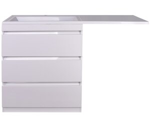 Изображение товара Тумба под раковину Style Line Даллас 130 Люкс Plus напольная белая