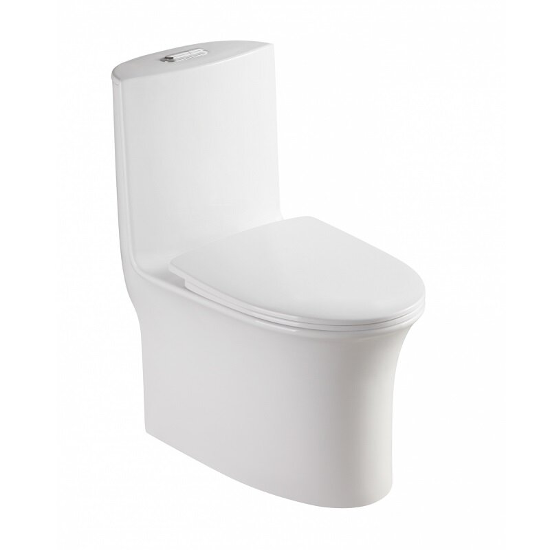 Изображение товара Напольный унитаз моноблок Laguraty 8612A, безободковый, двухрежимный