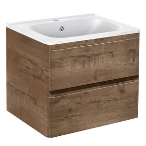 Изображение товара Тумба под раковину Vincea Vico 60 см, подвесная, дуб винтаж, VMC-2V600VO