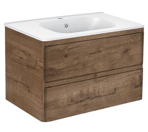 Изображение товара Тумба под раковину Vincea Vico 80 см, подвесная, дуб винтаж, VMC-2V800VO
