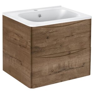 Изображение товара Тумба под раковину Vincea Paola 60 см, подвесная, дуб винтаж, VMC-2P600VO