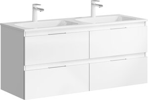 Изображение товара Подвесная тумба с раковиной Aqwella Accent ACC0112W 122x45 см белая