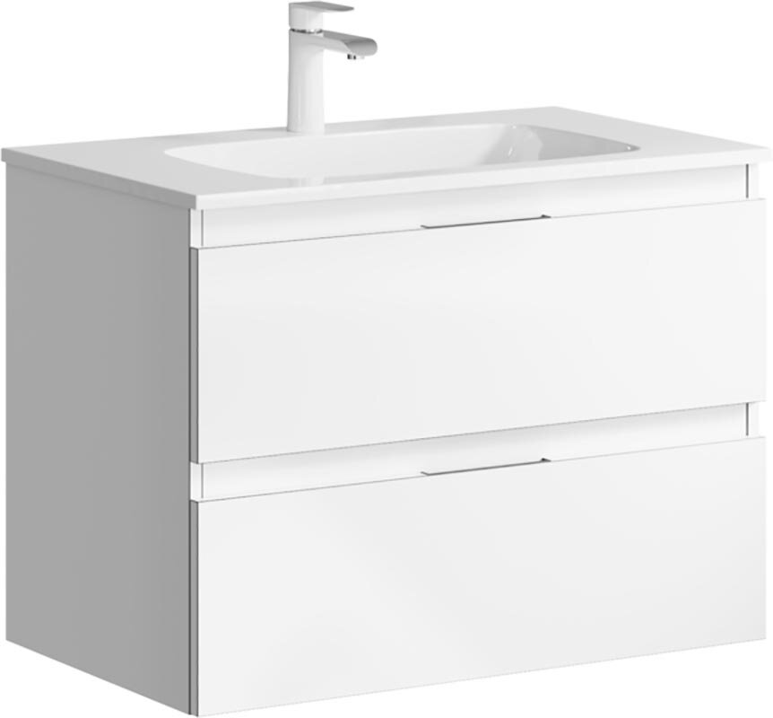 Изображение товара Современная подвесная тумба под раковину Aqwella Accent 75 белая