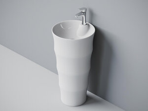 Изображение товара Напольная раковина Laguraty 212B 42х42х83 см для ванной белая